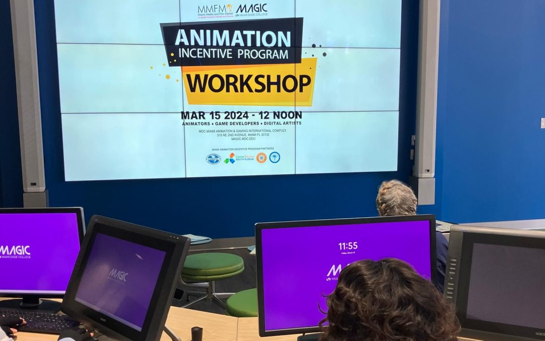 MMFM / CAMACOL and MAGIC Co-Host First Live Miami Animator Workshop at MDC Wolfson!